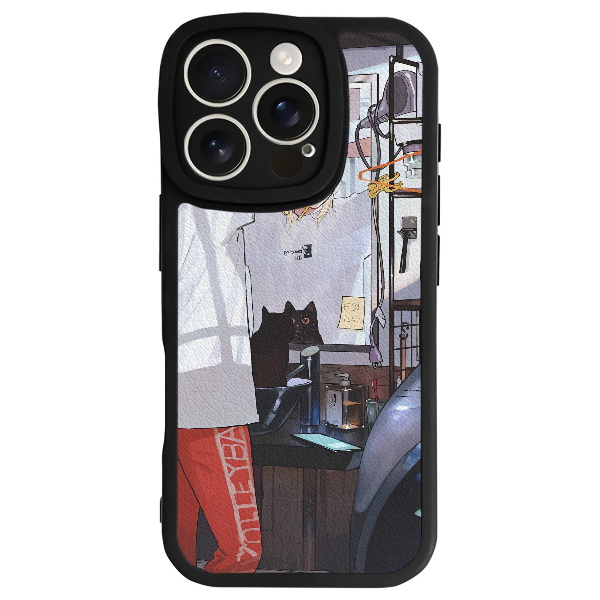 （画像用） ハイキュー!! Haikyu!! 【iPhone 16シリーズ対応】シリコンスマホケース（レザー調） 材質：シリコン